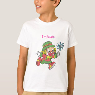 Joyful Clown with a Pinwheel” T-Shirt