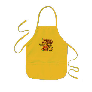 Joyful Confetti Happy Birthday Greeting Kids Apron