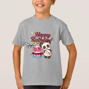 Joyful Confetti Happy Birthday Greeting T-Shirt