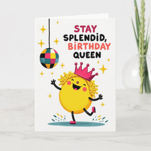 Joyful Crown Birthday Card