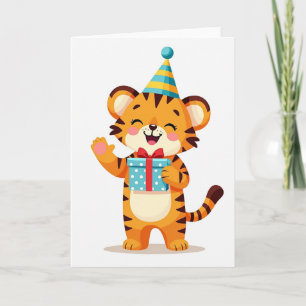 Joyful Cub Birthday Card
