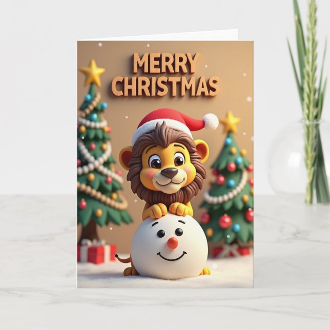 Joyful Cub Christmas Card (Front)