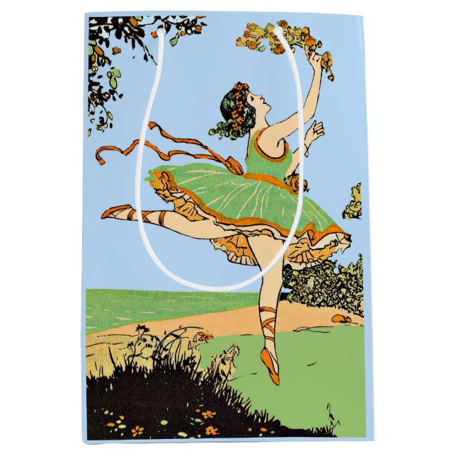 joyful dancer print medium gift bag (Front)