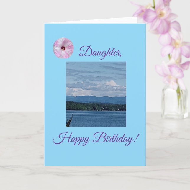 Joyful, Daughter's Birthday, Folded Card (Orchid)