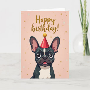 Joyful Dog Illustration Card