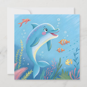 Joyful Dolphin Moments Invitation