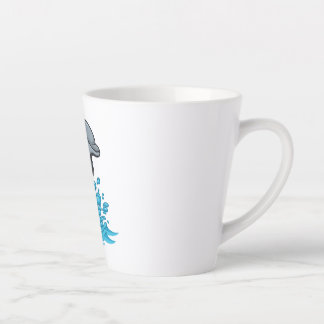 Joyful Dolphin Splash - Latte Mug