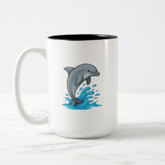 Joyful Dolphin Splash - Mug