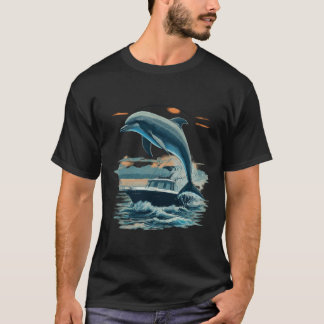 Joyful Dolphin Splash T-Shirt