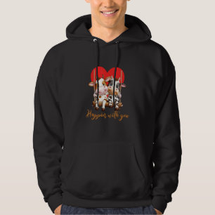 Joyful Duo Happier With You Cow Couple Hoodie