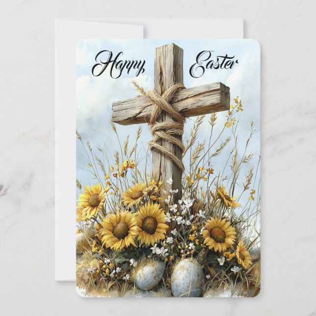 Joyful Easter Blessings Holiday Card (Front)