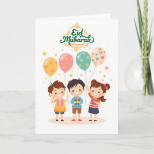Joyful Eid al-Fitr Design Card