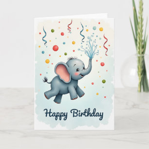 Joyful Elephant Celebration Card