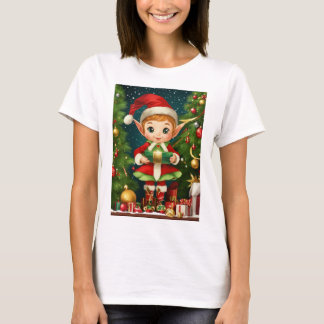 Joyful Elf Magic: Christmas T-Shirt