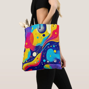 Joyful Energy Flow Art Tote Bag