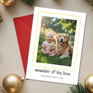Joyful Faith Family dog Photo Christmas Card