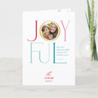 JOYFUL FAMILY PHOTO modern elegant icon colourful