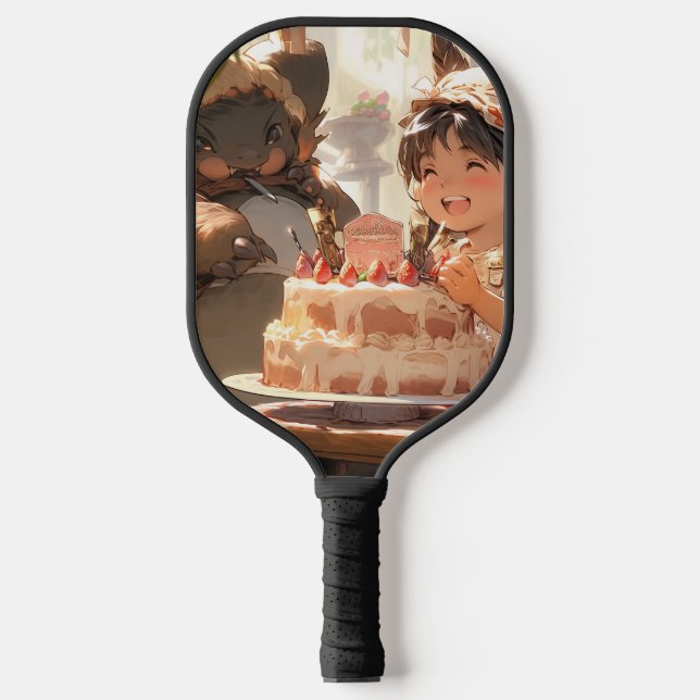 Joyful Fantasy Anime Bakery Pickleball Paddle (Front)