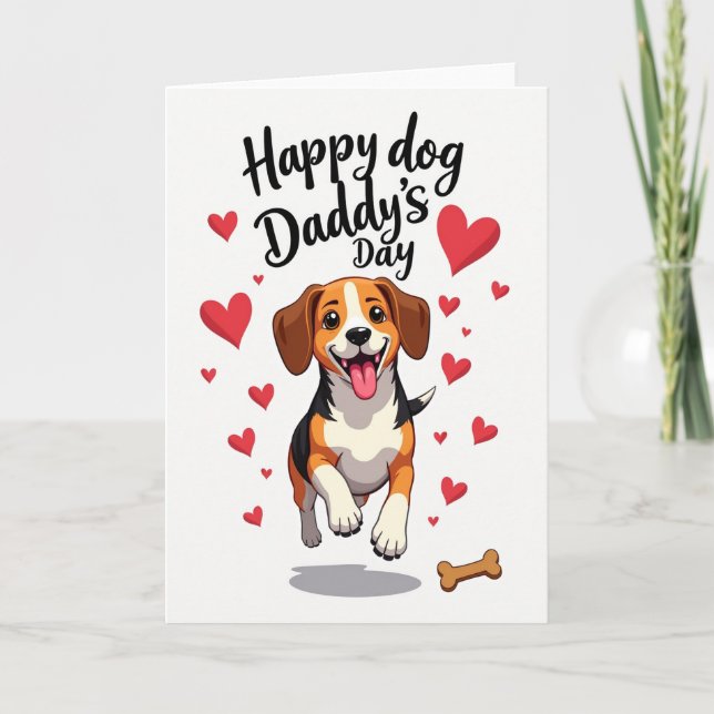 Joyful Fathers Day Dog Card (Front)