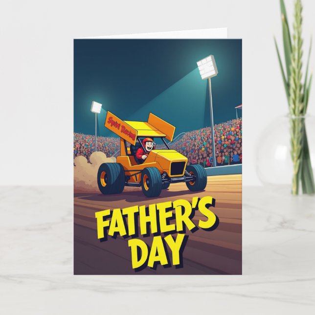 Joyful Fathers Day Racer Card (Front)