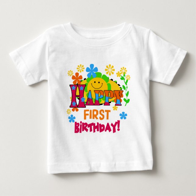 Joyful First Birthday T-shirts and Gifts (Front)