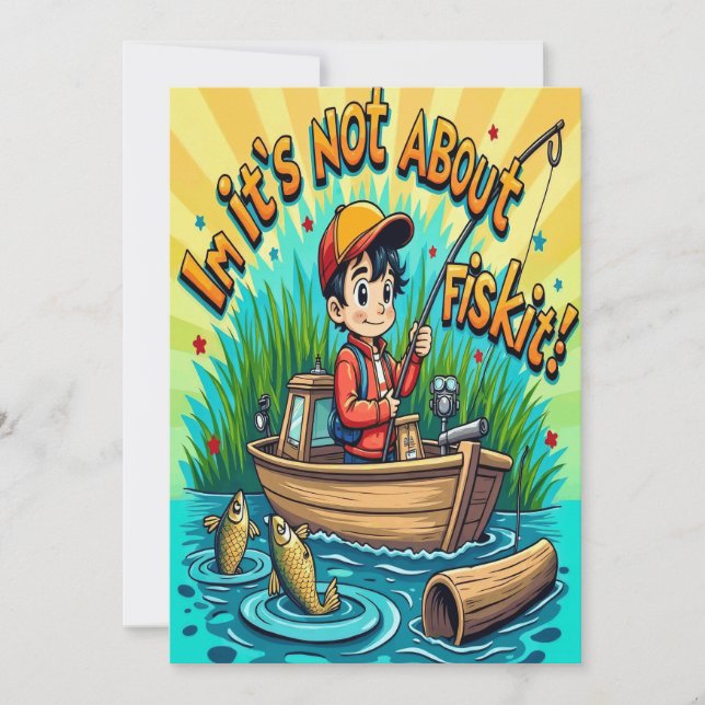 Joyful Fishing Adventures Invitation (Front)