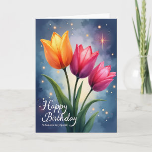 Joyful Floral Triptych Card