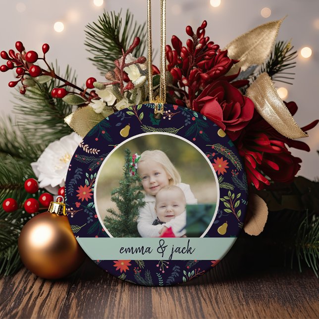 Joyful Foliage Photo Ceramic Tree Decoration (Creator Uploaded)