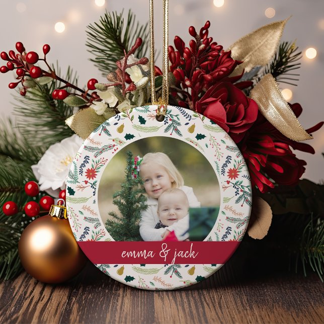 Joyful Foliage Photo Ceramic Tree Decoration (Creator Uploaded)