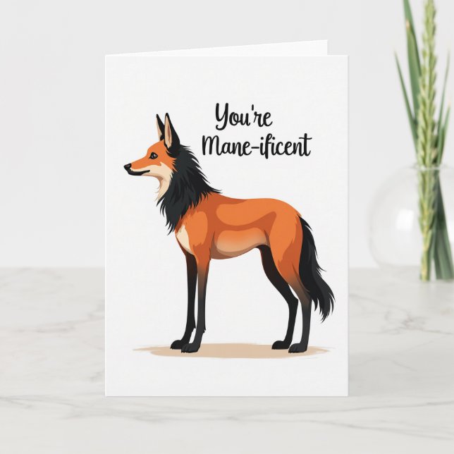 Joyful Fox Like Creature Card (Front)