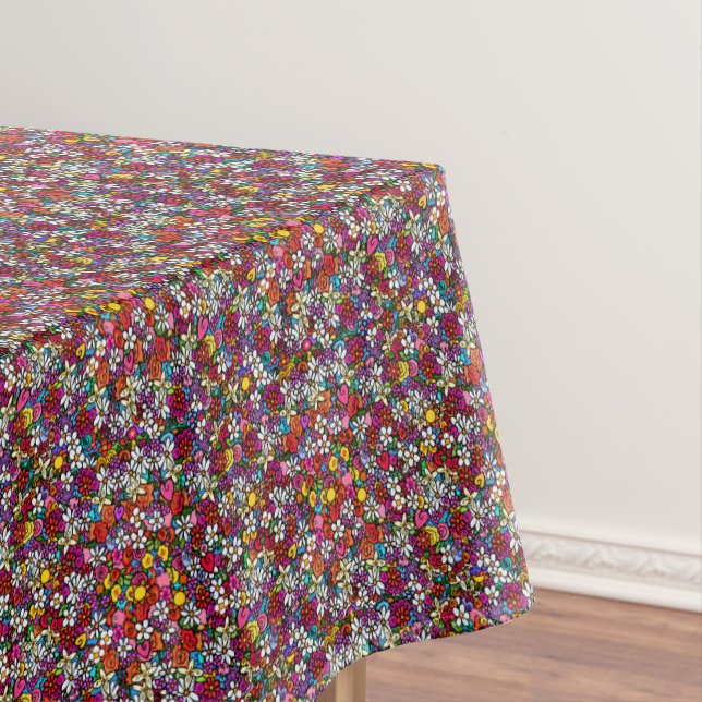 Joyful Garden Floral Tablecloth (In Situ)