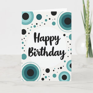Joyful Geometric Circle Card