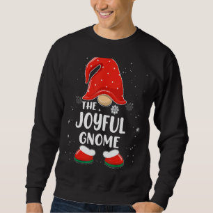 Joyful Gnome Buffalo Plaid Matching Family Christm Sweatshirt