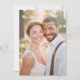Joyful Golden Naturalistic Photo Invitation
