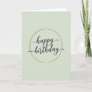 Joyful Golden Rings Birthday Card
