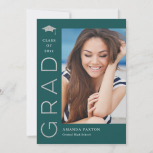 Joyful Grad Editable Colour Graduation Invitation