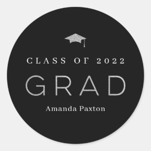Joyful Grad Graduation Stickers or Envelope Seals