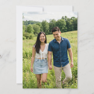 Joyful Green Outdoor Photo Invitation