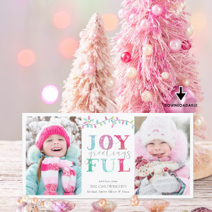 JOYFUL GREETINGS Pastel Holiday Lights 2 Photos