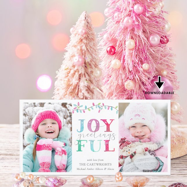 JOYFUL GREETINGS | Pastel Holiday Lights 2 Photos (Creator Uploaded)