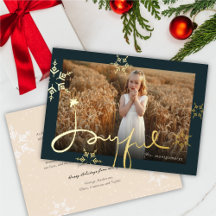 Joyful Hand-Drawn Script Geometric Snowflake Photo