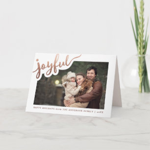 Joyful Happy Holidays Photo Card