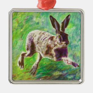 Joyful hare 2011 metal tree decoration