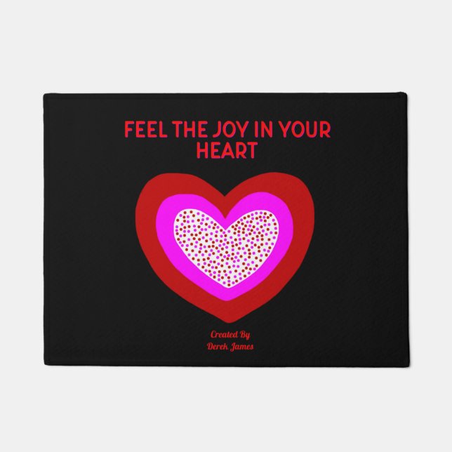 Joyful Heart Doormat (45.72 cm x 60.96 cm) (Front)