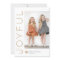 Joyful Heart EDITABLE COLOR Holiday Photo Card
