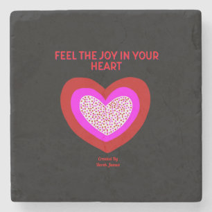 Joyful Heart Marble Coaster