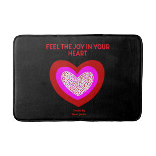 Joyful Heart Medium Bath Mat