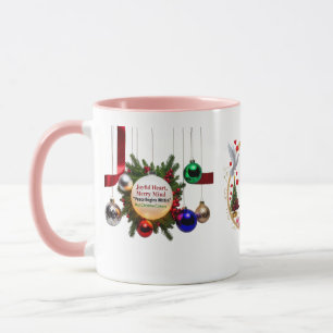 Joyful Heart, Merry Mind — Multi Christmas Colours Mug
