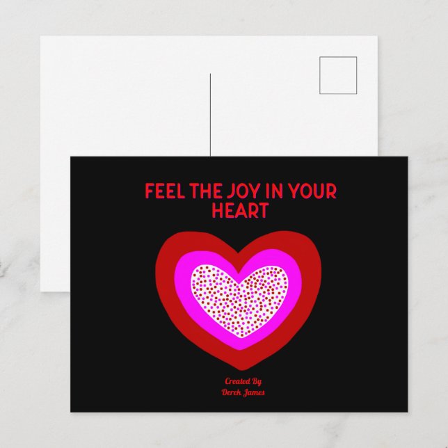 Joyful Heart Postcard (Front/Back)