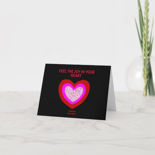 Joyful Heart Small Greeting Card (Front)